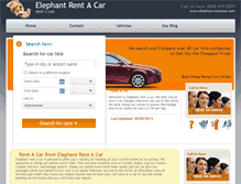 Tablet Screenshot of elephant-rentacar.com